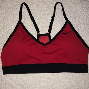 Red Nike Sports Bra